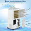 Climatiseur portatif 12 000 BTU - climatiseur 3-en-1 avec déshumidificateur et ventilateur, refroidit 550 pieds carrés, télécommande et panneau à DEL, ensemble de fenêtre pour chambre à coucher, appartement, bureau à domicile