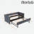 Upholstered Daybed With Trundle, Usb Port And Side Pockets-823404610