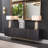 Bazilian 88.78'' Solid Wood Sideboard