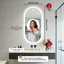 Wall LED Bathroom Mirror Dimmable 3 color temperature Anti-fog -1034408704