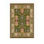 Colomiers Moroccan Green Machine Woven Cotton Polyester Area Rug-1262941272