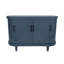 Buffet de rangement bleu en bois, armoire moderne de 47,2 pouces avec 4 portes et tablettes réglables pour la chambre à coucher, console de cuisine, décoration intérieure de chambre à coucher