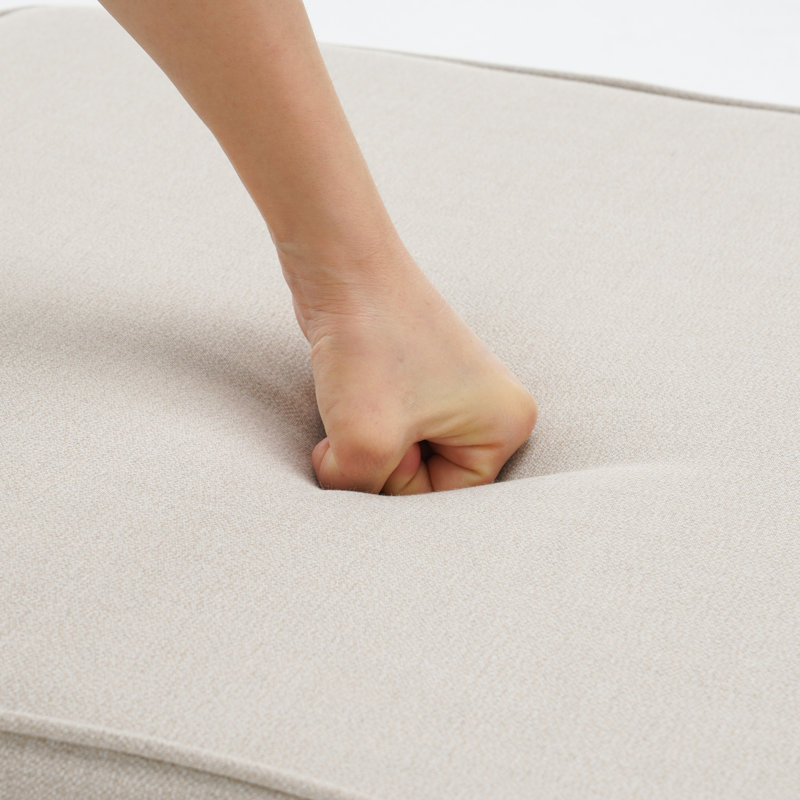 Sunbrella Square Outdoor Seat/Back Cushion for Patio Furniture, Sand