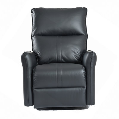 Soft Recliner, 270° Power Swivel Rocker Recliner Chair, Electric Glider Reclining Sofa With USB Ports, PU Faux Leather Power Swivel Glider, Rocking Chair,Nursery Recliners For Living Room Bedroom