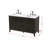 54 inch Double Bathroom Vanity in Chocolate Oak-723553389