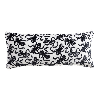 Betsey Johnson Ballet Bows Black Body Pillow