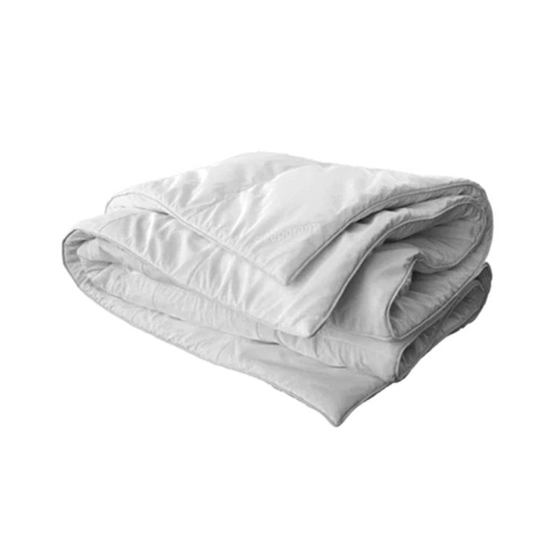 Hokku Designs Pre Shrunk Lightweight Embroidered Cotton Comforter, White, Queen