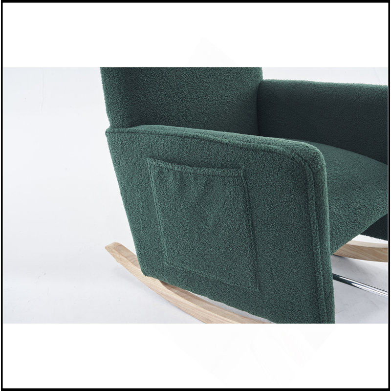 Chaise berçante Teddy, Vert