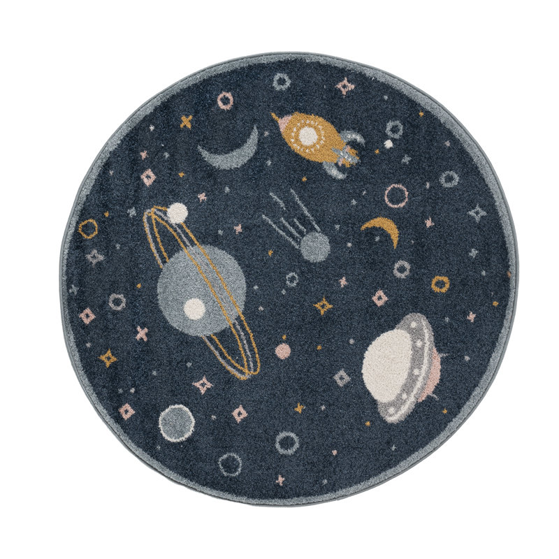Rone Round 47.24 cm x 47.24 cm Geometric Indoor / Outdoor Area Rug