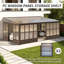 Solarium mural en aluminium pour patio-125524406