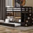 Twin Over Bunk Bed With Safe Access And Trundle - Solid Wood For A Secure Bedroom Color Staircase Pine Setup-657817691