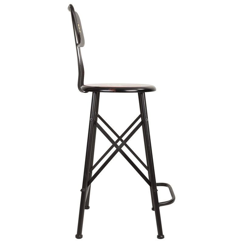 Siddiqi Counter Stool with Metal Frame