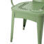 Ensemble bistro extérieur 3 pièces en métal, fini fer, couleur eau, dimensions : 75 cm x 61 cm x 61 cm, poids : 15,5 kg.