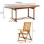 Zayan 4 - Person Wood Patio Dining Set with Oval Table-1193347310
