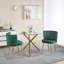 Chaise de salle à manger moderne en velours (ensemble de 2)-1993016694