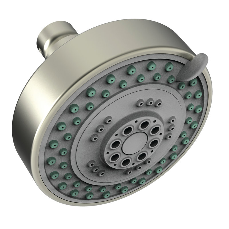 Multi Function Fixed Shower Head, Satin Nickel