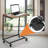 Summerlee C Shaped Bed Side Table with Wheels, Slide Under Sofa Table or Use as Laptop Table