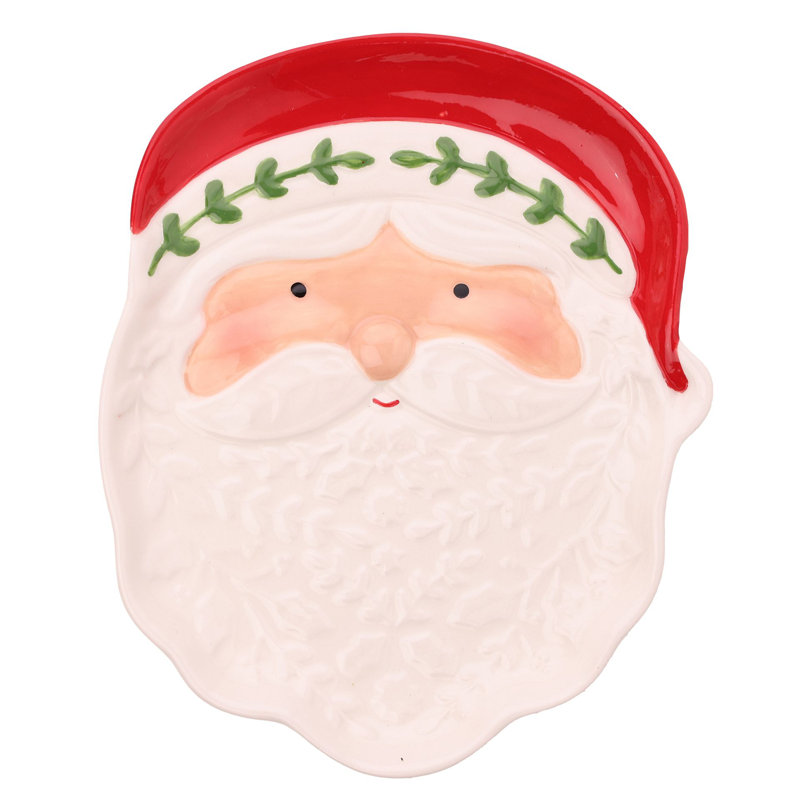Santa & Friends Ceramic Nordic Plate Mr Claus