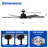  Tija 65'' Modern Glass Shade Windmill LED Ceiling Fan with Light and Remote Control