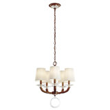 Emilea 5 - Light Glass Chandelier