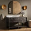 Toulouse Single Wide Vanity-Satin Black Veneer-1279865830