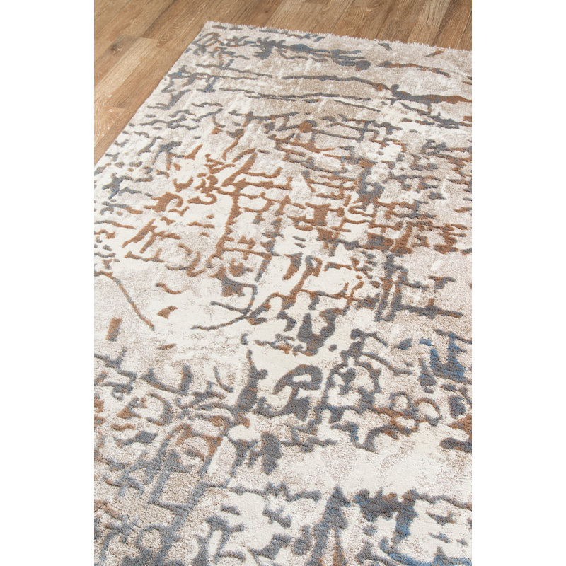 Tapis gris / ivoire Northwick, Rectangle 3 pi 3 po x 5 pi