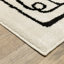 Tapis beige / noir moderne Hennings-516678583
