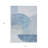 HomeRoots 3' X 5' Navy Blue And Sky Blue Geometric Washable Indoor Outdoor Area Rug