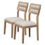 Ensemble de salle à manger classique et pratique avec table, chaises et banc-1001796145-1001796144