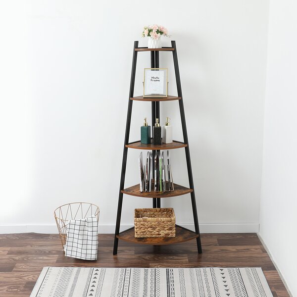 Adinda 5 Shelves Triangle Corner Shelf