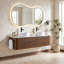 Comptoir de salle de bain mural en bois 60 po E1 60 po-131434573-131434572