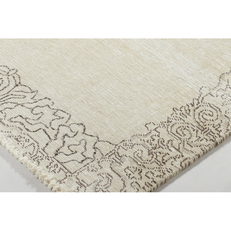 Distressed One-of-a-Kind 2'7X12'11 Hand Knotted Area Rug
