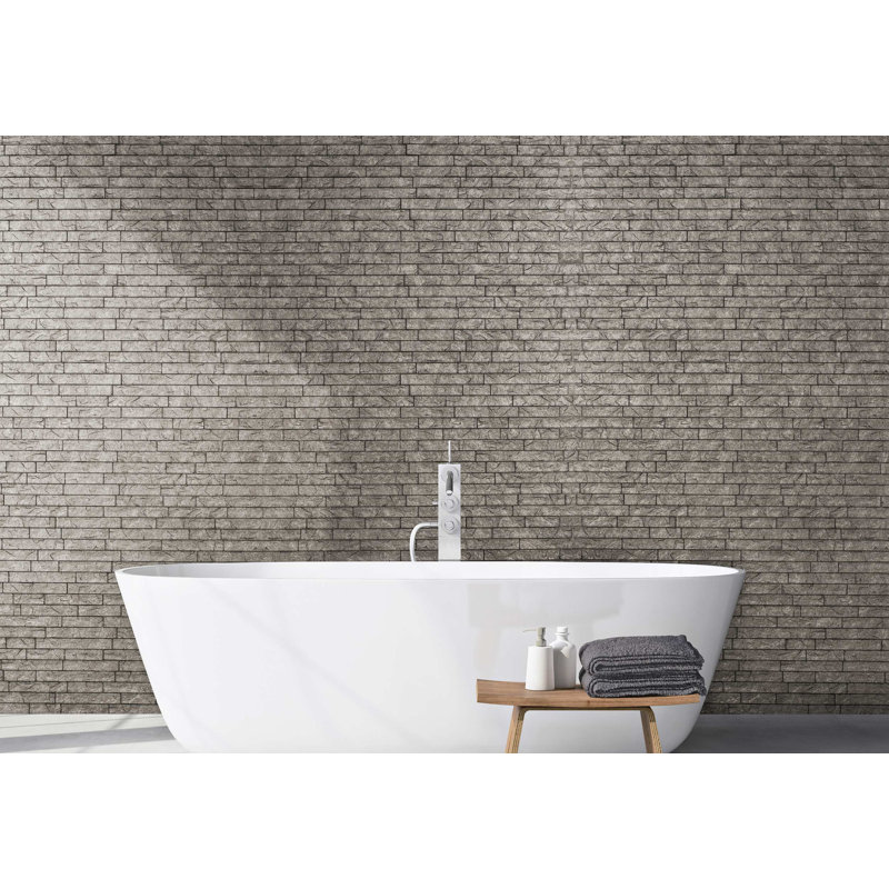 Panneaux muraux en PVC Portland l 24 po x L 24 po Ledge Stone