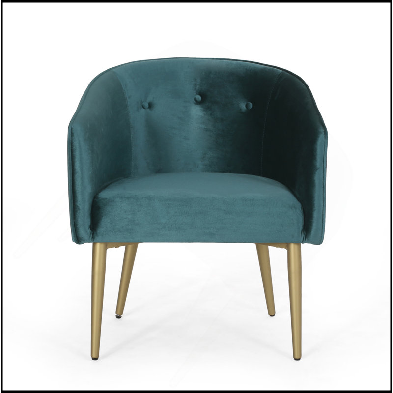 Chaise avec accoudoirs de salle à manger, Sarcelle