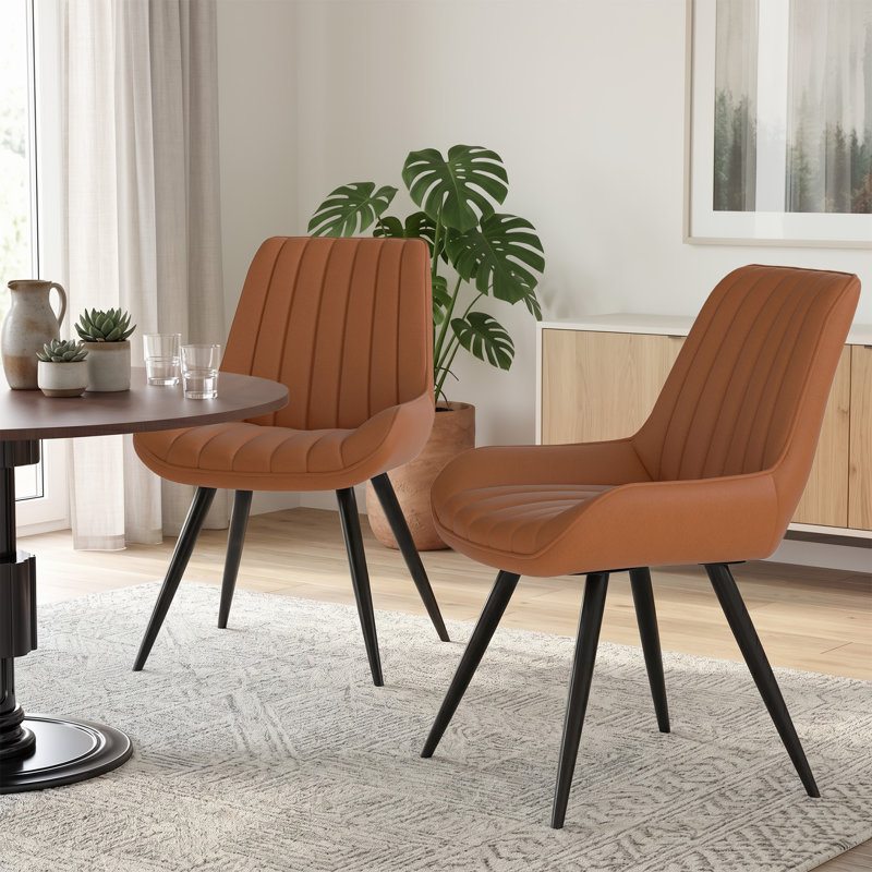Modern Dining Chairs 54.8*46.9*83.2cm Tech Fabric Upholstery with Stylish Design Sofa-Level Cushioning Pet-Friendly Durable Scratch Resistant for Kitchen Dining Room or Home Office