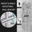 10 Inch Rainfall Shower Head With Handheld Combo Set With Slide Bar-120393663