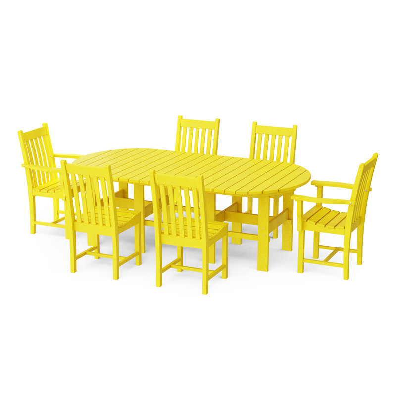Classic Dining Set, Lemon Yellow
