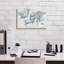 «World Map Collage Travel» par Sue Schlabach, estampe numérique sur toile-131744388