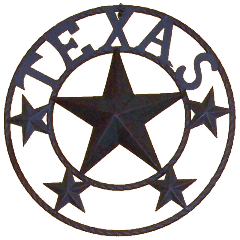 Décoration murale d'extérieur Texas, H 16 po x l 16 po x P 4,25 po
