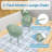 All-Weather PP Plastic Lounge Chairs 2-Pack - Lightweight Modern Design for Patio, Beach, Indoor & Outdoor Use(Without table)-1053448538