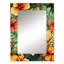 Asala Tropical Greens Warm Earth Tones - miroir mural tropical, miroir décoratif tropical, impression d'art en métal-2124300665