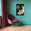 Cozy Cat Beyond Stars Peaceful Retro Whimsical Cat Landscape Nature Wall Art Print 1 Piece Wrapped Canvas Wall Art-1150002258