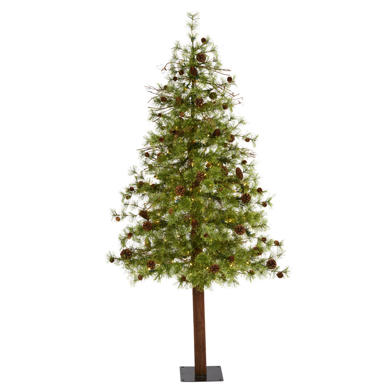 Lighted Artificial Christmas Tree, 6' H