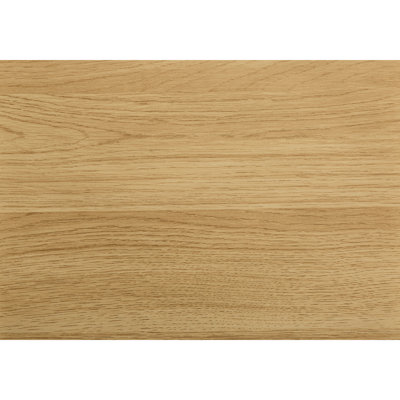 Bureau en L pour bureau à domicile - 147 cm (58 po) de long, plateau en stratifié naturel et structure en métal blanc. Style moderne et fonctionnel.