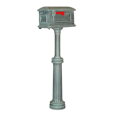 Aluminum Post Mounted Mailbox