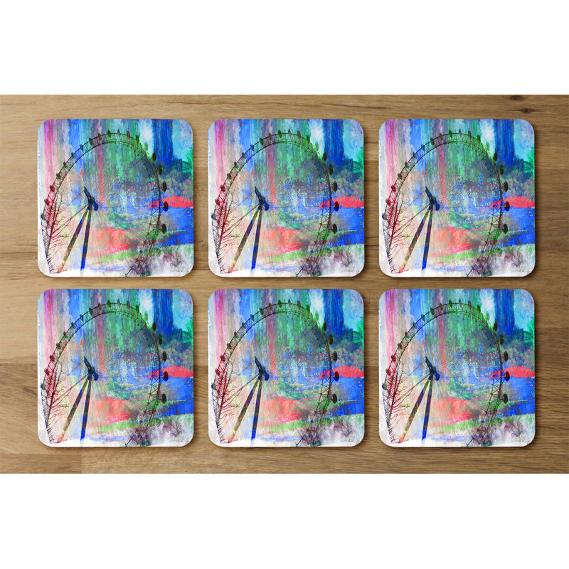Square 6 Piece Coaster Set