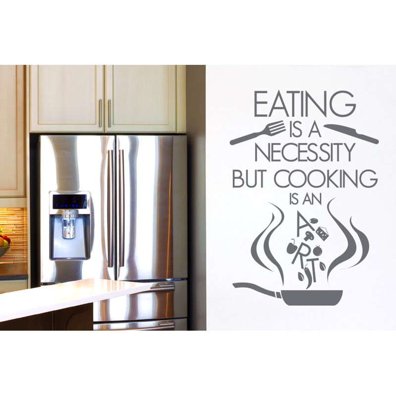 Food & Beverage Wall Decal, Grey