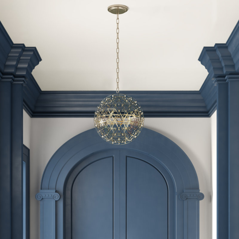 Raimond LED Chandelier,  16.9" H X 16.9" W X 16.9 D, 98.4"