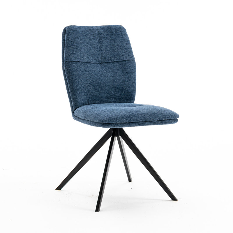 Adedotun Upholstered Dining Chair, 2, Blue