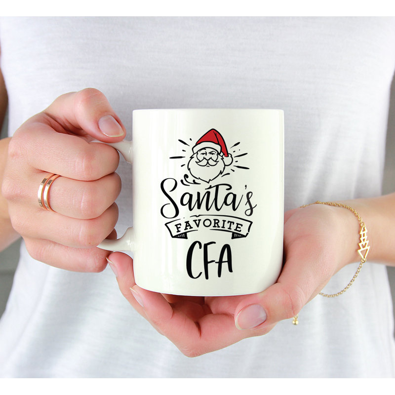 Grande tasse à café Tuileries, « Santa's Favorite CFA Certified Financial Analys